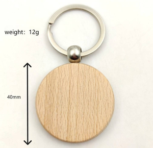 Porte-clés en bois écologique Logo personnalisé, durable et léger, parfait pour l'image de marque et les événements - Product Image 4