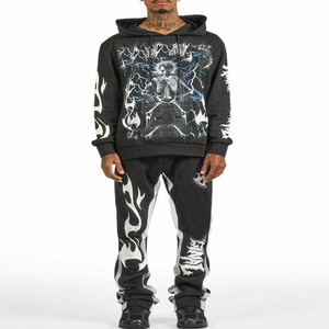 Ensemble de survêtement de jogging pour homme, vêtements de sport, tenue d'entraînement confortable, tenue de course respirante, ensemble de vêtements de sport pour la remise en forme quotidienne - Product Image 2