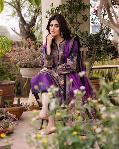 Vestido Formal de Trabajo para Mujer, Moderno, de Excelente Calidad, Último Modelo 2025-2026, Salwar Kameez de Algodón para Fiesta 01160 - Product Image 6