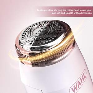 Tondeuse rotative rechargeable sans douleur avec lame en acier inoxydable pour l'épilation du visage des femmes, rasoir IPX7 pour le dessus des lèvres, les joues et le menton - Product Image 2