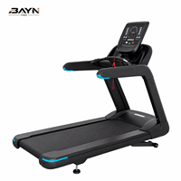 Tapis roulant commercial BN avec écran LED rotatif, moteur AC robuste, absorption des chocs et large plateau de course – Équipement de gym