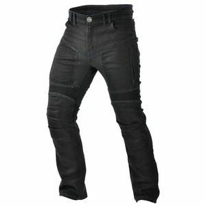 Jeans de moto pour homme D Ride Moto, inserts extensibles, protections de genou réglables, mélange polyester/coton, séchage rapide, respirant - Product Image 2