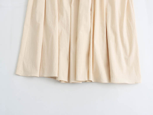 <span class=keywords><strong>2025</strong></span> Mới Mùa Hè màu rắn đàn hồi eo nhăn váy cho phụ nữ bán buôn - Product Image 5