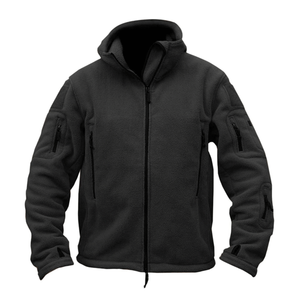 Veste polaire de qualité supérieure à fermeture éclair complète à manches longues pull Sports d'hiver à capuche d'extérieur avec fermeture éclair - Product Image 4