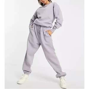 Chándales Deportivos Ecológicos al por Mayor, 100% Algodón, Sudadera con Capucha Personalizada para Hombre, Manga Larga, Pantalones Ajustados, Tejido Grueso - Product Image 1