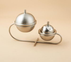 Juego de soporte de metal dorado y plateado mate de dos tonos de lujo, tazón desechable de forma redonda para dátiles de chocolate para regalos de mesa - Product Image 5