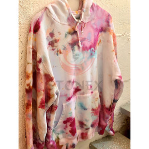 Sweat à capuche d'hiver pour hommes avec logo personnalisé-Vente en gros de haute qualité avec design tie-dye en polyester/coton - Product Image 2