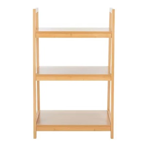 OEM Storage Racks Natural Color Rubber Solid <b>Wood</b> 3-Tier Storage Shelves <b>Units</b> for Living Room Bedroom Bathroom Kitchen - Product Image 2