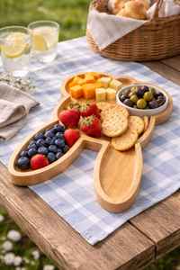 Bandeja de Servir con Forma de Conejo de Madera - Plato Decorativo con Acabado Pulido, Ecológico y Duradero para Uso en la Cocina del Hogar y Regalos - Product Image 4