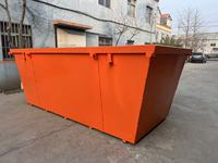 Bac à déchets standard de 5 m3 avec porte à battants, gestion des déchets, bac de recyclage, bac à déchets