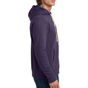 Sweat à capuche gris chiné manches longues mode indépendant Trading Co sweat 100% coton brodé uni teint pour l'hiver - Product Image 5