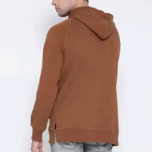 Sweat-shirts à capuche zippés pour hommes, coupe ample, grammage lourd 500 GSM, délavés à l'acide, impression sérigraphiée, personnalisables, hiver, style français - Product Image 3