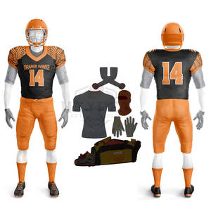 Maillots de football américain sublimés personnalisés Forfaits spéciaux pour jeunes joueurs Chemises de compression Cagoules Gants et accessoires - Product Image 1