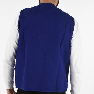 Chaleco vaquero personalizado con estilo para hombre, ropa de calle, chaleco utilitario sin mangas transpirable lavado, chaleco sin mangas para hombre para niños - Product Image 2