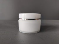 Haute qualité 15g blanc PP épais ongles Gel crème en gros cosmétique vide bouteille pot en plastique crème pour les yeux Double couche