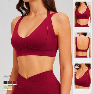 Women's Yoga <b>Bra</b> with Cut-Out Design Nylon for OEM Casual Sports Gym Wear - Product Image 1