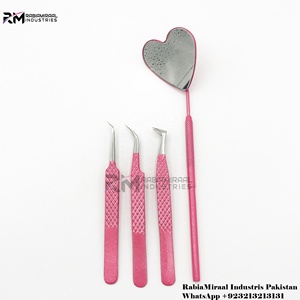 Pinzas de extensión de pestañas con logotipo personalizado profesional, 90 45 grados de volumen, pinzas de agarre para Injerto de pestañas, herramienta de belleza - Product Image 2