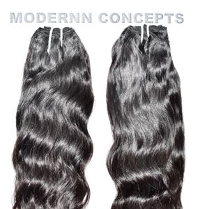 ผมหยักศกยาวธรรมชาติบริสุทธิ์เวียดนามแบบไม่ผ่านกระบวนการผมดิบมัดผมด้วยหนังกำพร้าสองชั้น - Product Image 2