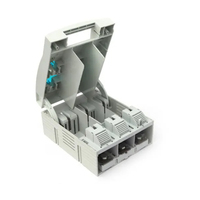 Interruptor Seccionador de Fusibles de Tres Polos HR17 NT/NH, 3 Polos, 160A, 250A, 400A, 630A, con Base de Barra Colectora