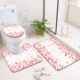 Ensemble de tapis de salle de bain imprimés sur mesure pour salle de bain, rideau de douche antidérapant, tapis de bain - Product Image 6