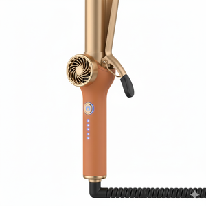 Rizador de Pelo Profesional de Cerámica Eléctrico Giratorio con Tecnología PTC, Pantalla LED de Temperatura, Calor Ajustable de 260F-450F - Product Image 1