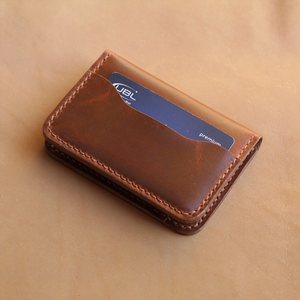 Cartera de piel auténtica para hombre al mejor precio hecha a mano con cierre abierto diseño popular servicio OEM - Product Image 3