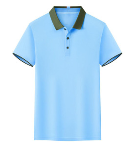 OEM logo personnalisé broderie design imprimé printemps et été POLO hommes à manches courtes revers polos légers - Product Image 3