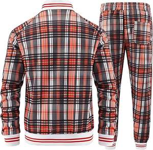 Service OEM, survêtement en coton et polyester avec poche zippée, vente en gros, couleur personnalisée, vêtements de sport, survêtement d'entraînement - Product Image 2