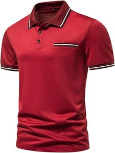 T-shirts de polo de golf de vêtements de sport de la meilleure qualité avec polos personnalisés respirants à panneau uni - Product Image 3