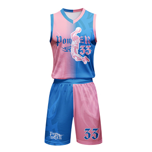 Ventes chaudes Uniforme de basket-ball unisexe personnalisé par sublimation Taille plus grande Imprimé Séchage rapide 100% polyester Respirant Antibactérien - Product Image 2