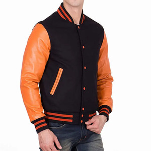 Chaquetas Varsity de Invierno para Hombre, Estilo Moderno, Personalizadas al por Mayor, Forradas de Felpa, Resistentes al Viento, Transpirables, Tallas Grandes, Informales - Product Image 4