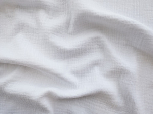 Tissu de gaze de mousseline de coton biologique à double couche, literie teintée dans la plaine, taie d'oreiller, sac de robe pour filles, mariages à la maison tricotés - Product Image 3