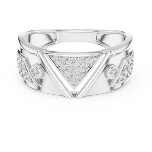 Custom <b>Mens</b> Diamond <b>Ring</b> Luxury Geometric Pave Bezel Design 925 Silver 10K 14K <b>18K</b> <b>Gold</b> OEM ODM Jewelry Factory - Product Image 4