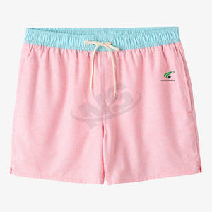 Comfortable 100% Cotton Solid Color <b>Men</b> Casual <b>Shorts</b> With Elastic Waist <b>Lightweight</b> Breathable Summer Running Gym <b>Shorts</b> - Product Image 1