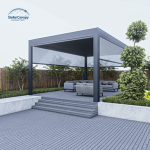 Fabrication de pergola de haute qualité Pergola d'extérieur imperméable design aluminium pour voiture - Product Image 6
