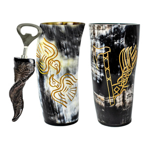 Verre à liqueur en corne de qualité supérieure beau verre à liqueur élégant en corne tasse à cocktail de fête verre à boire unique pour anniversaire de mariage - Product Image 6