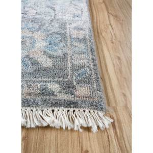 Tapis en laine noué à la main bleu de l'Asie du Sud-Est, grand tapis à motif médaillon pour la décoration de la maison, du salon ou du couloir - Pkwl-948 - Product Image 4