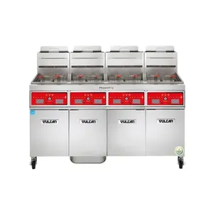 Soldes Exceptionnelles : Friteuse Commerciale à Gaz Haute Efficacité 4TR85CF PowerFry3 de 50 lb avec (4) Bacs, Fonctionnant sur Batterie - Product Image 1