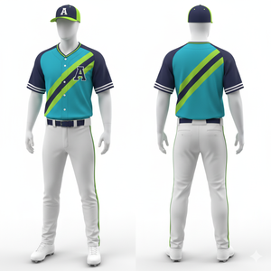 Uniforme de Béisbol Sublimado Personalizado 2026, Cuello en V, 100% Poliéster, Malla Ligera y Transpirable, Unisex, Nombre del Equipo, Número, Logotipo Personalizado - Product Image 1