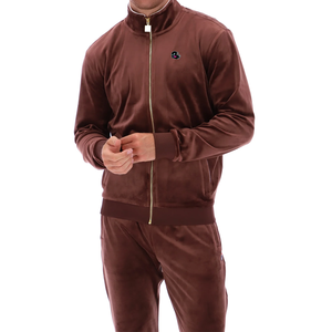 Pakistan fait sur mesure velours velours maigre survêtement hommes plaine Slim Fit mâle tenue décontracté extérieur velours survêtement pour homme - Product Image 1