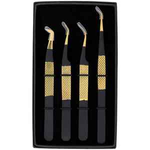 Pince à épiler tactile greffée de qualité supérieure HEXA CARE pointes en fibre d'acier inoxydable outils de beauté pour l'extension des cils pince à épiler pointue - Product Image 2