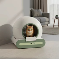 Litière pour chat autonettoyante en plastique Sudex CA230, grande capacité 65L, contrôle par application tactile, capteur infrarouge, anti-pincement, anti-odeur, bio