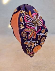 ผ้าคาดผมปักด้วยมือทำจากลูกปัดนุ่มสวมใส่ง่าย - Product Image 1