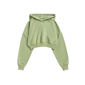 Sudadera Corta Personalizada para Mujer, de Moda Urbana, Impermeable, con Forro, de Manga Larga, de Invierno, Hecha a Medida, de Alta Calidad y Transpirable - Product Image 3