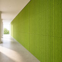 Feutre acoustique thermoformé Kuswave |   Panneau acoustique en PET moulé en 3D, fibre de polyester, 2400x1200mm, panneau intégré