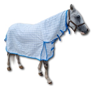 Australische All-Purpose Winter Paardensport Uitrusting Volledig Ademende Uv-Beschermde Paardendeken Nylon Geruite Katoenen Mesh Stof - Product Image 3