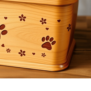 โกศไม้สไตล์อเมริกันที่น่าจดจำสำหรับสัตว์เลี้ยงสินค้าใหม่จากเวียดนามสำหรับอุปกรณ์งานศพ - Product Image 3