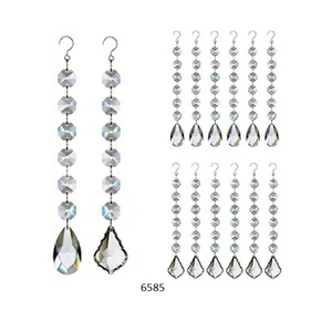 Décor d'ornement suspendu de conception Unique en verre clair pour l'ornement d'arbre de X Mas pour le décor de fête de mariage de noël de nouvel an - Product Image 2