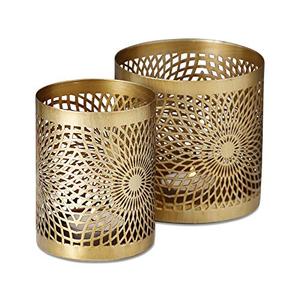 Bougie Votive Décorative en Métal Excellente Qualité Gravée à la Main Bougeoir pour Mariage et Décoration de Maison - Product Image 3