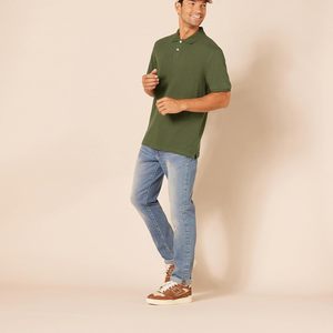 OEM/ODM T-shirt à manches courtes de haute qualité, écologique, tricoté, coupe ajustée, extensible, pour chemise habillée, décontractée, formelle, dernière couleur unie - Product Image 6